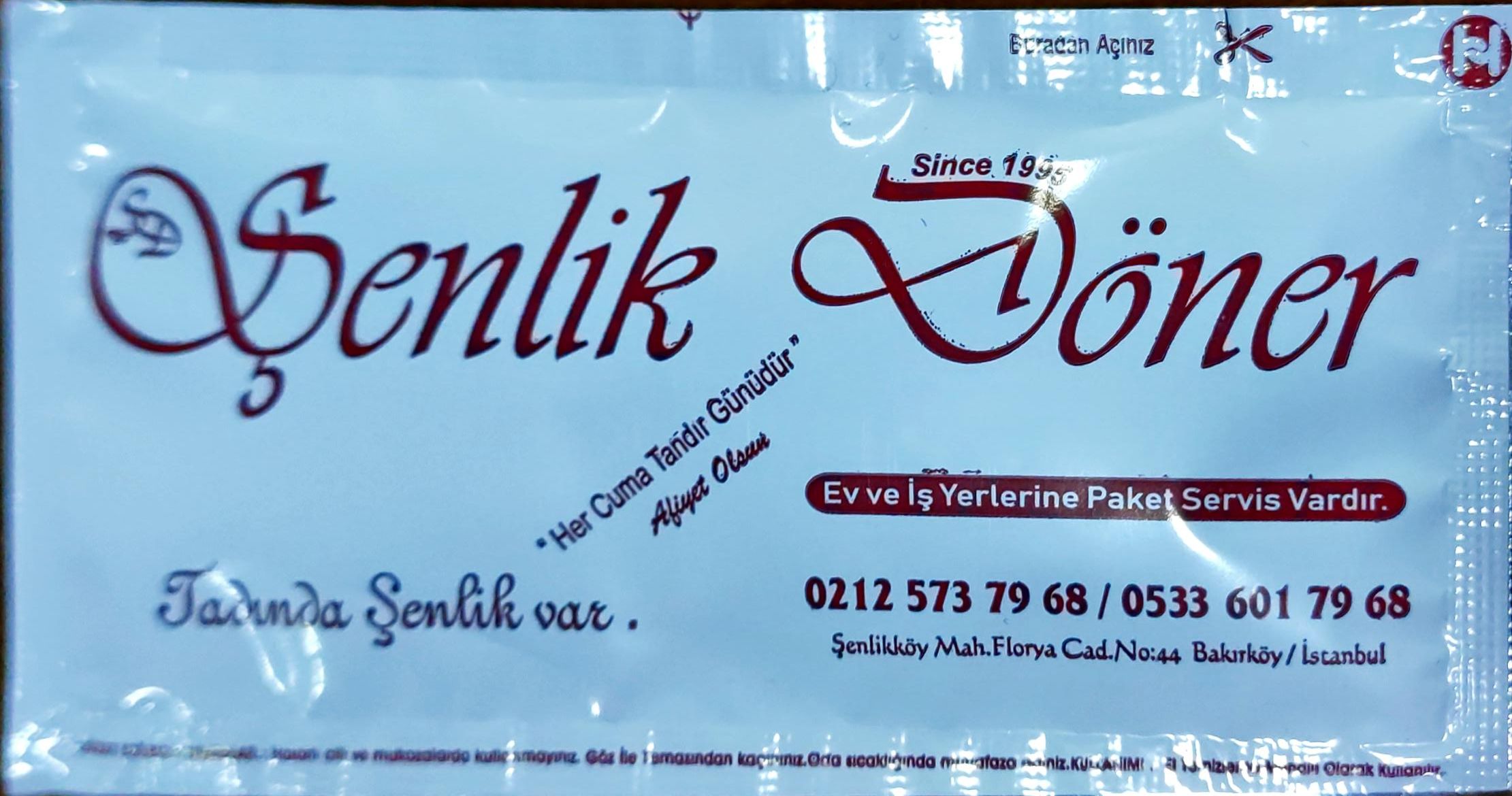 0663 Şenlik Döner - Florya